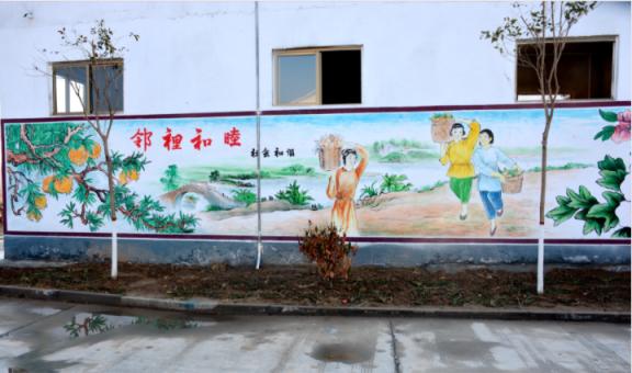 中江乡镇文化墙 乡风文明焕发新活力