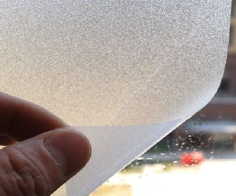 中江玻璃门外面粘广告用什么材料好？